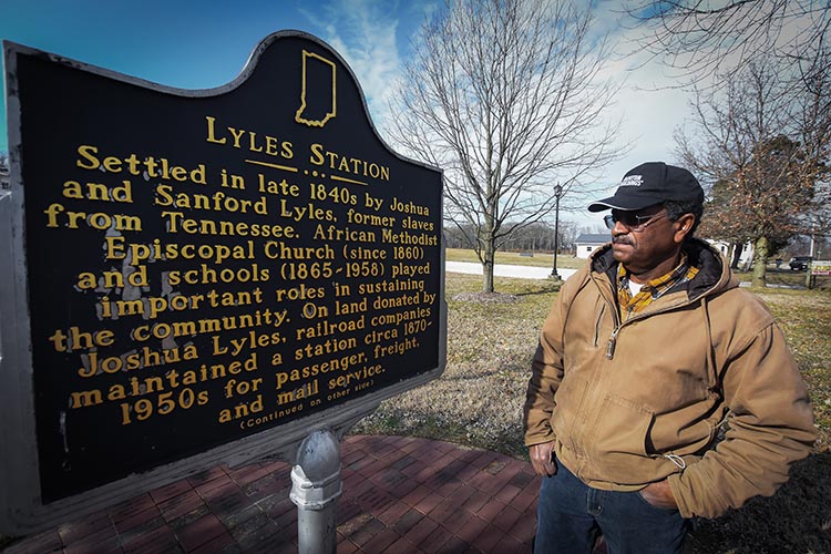 Stanley Madison currently serves as president of the Lyles Station Historic Preservation Corporation