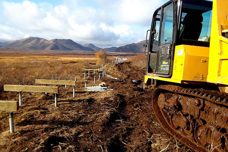 The Karluk Trail provides access from Larson Bay to the Karluk River on Kodiak Island for local subsistence hunting and gathering. This project was done in partnership with NRCS and Koniag Inc., a Regional Native Corporation.