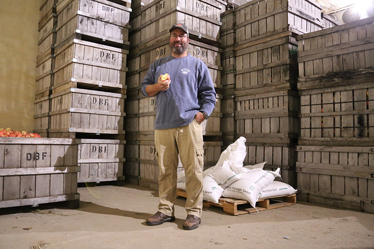 Mike Davidian, a fourth-generation farmer and owner of Davidian Farm in Northborough, Massachusetts.