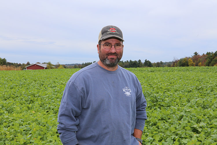 Mike works with NRCS to improve soil health on his farm.