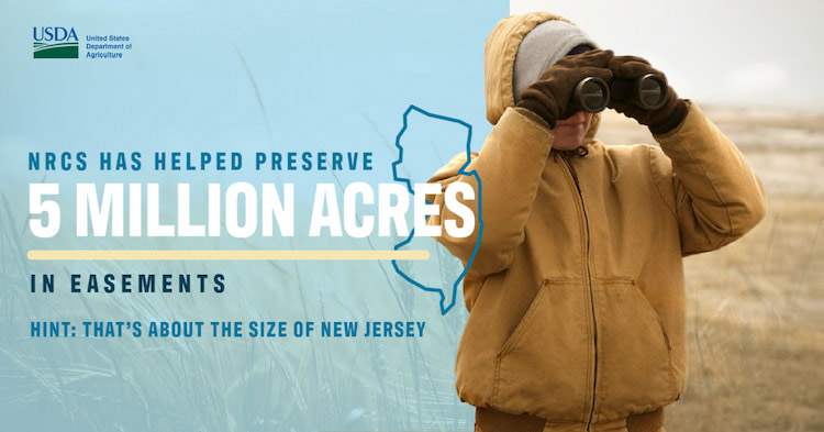 5 million acres of conservation. 