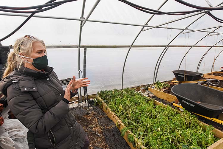 Sara Stewart has made it her mission to increase the availability of healthy foods to those in need in South Bend, Indiana. Photo by Brandon O'Connor, NRCS.