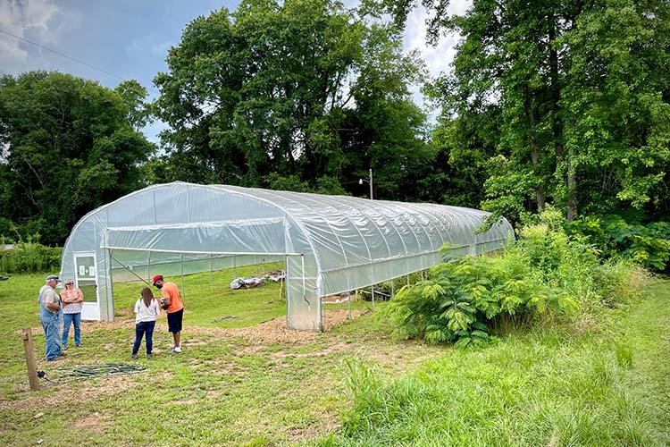 High tunnels protect plants from severe weather and allow farmers to extend their growing seasons. Photo by Michael Mascari, NRCS. 