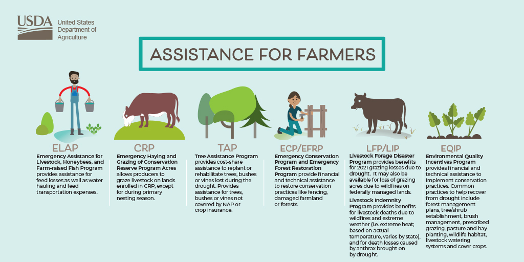 Images of ways USDA can help with drought