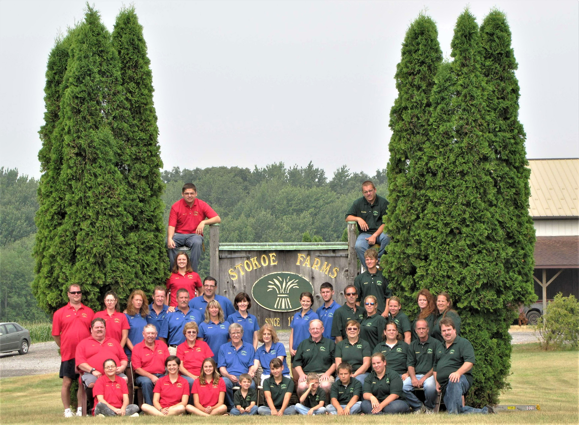 Group of Stokoe Farm employees