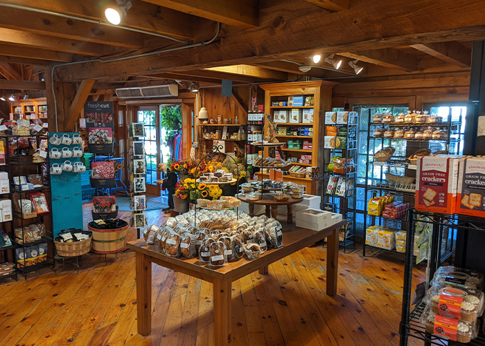 Inside of store with assortment of products