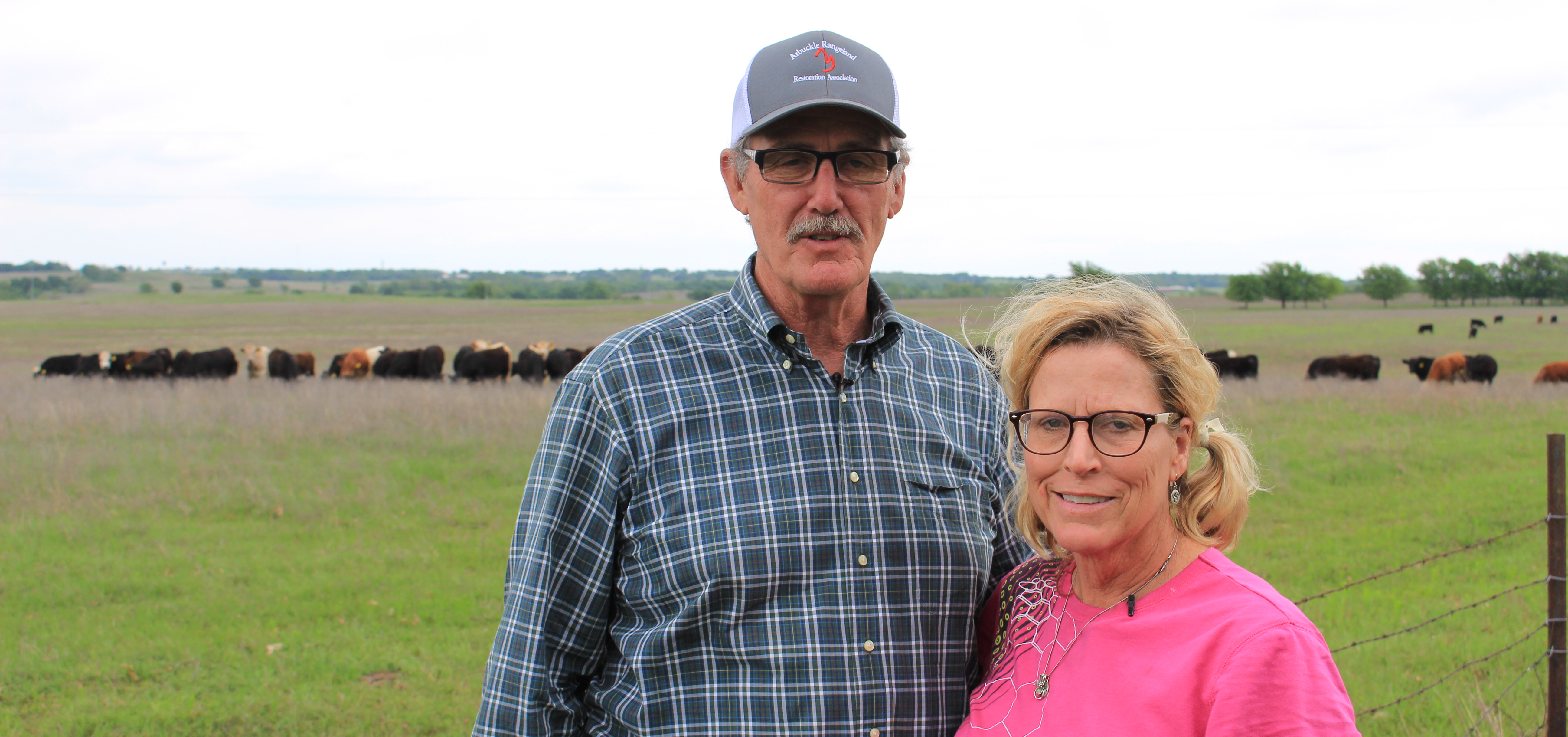 Bruce Reynolds and Julie Hoffman manage for plant diversity on their Oklahoma ranch, which provides better food for cattle and pollinators. 