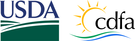 USDA and CDFA logo