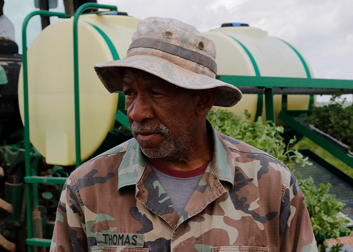 Person staring into distance