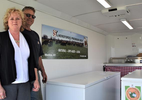 Phil and Dawn Keppler of SK Herefords in Medina, New York.