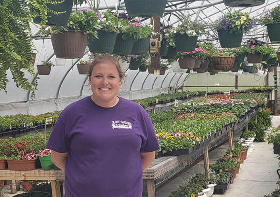 Ashley DeBord took her hobby and love of plants and turned it into a greenhouse operation. 