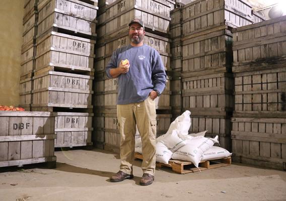 Mike Davidian, a fourth-generation farmer and owner of Davidian Farm in Northborough, Massachusetts.