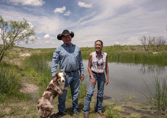 The Hightower family was named the 2019 Conservation Ranchers of the Year by the Andrews County Soil and Water Conservation District Board for their land improvement efforts. 