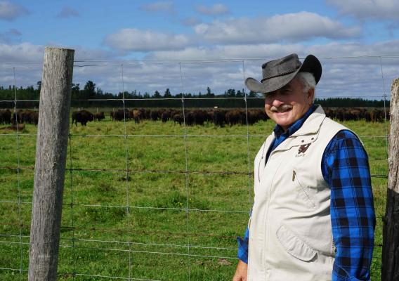 Orv Kabat on his ranch