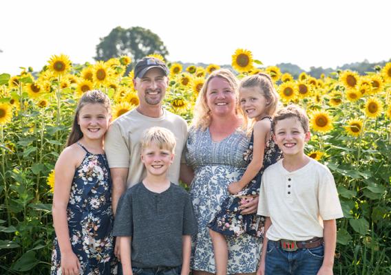 Six people smiling