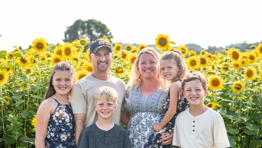 Six people smiling